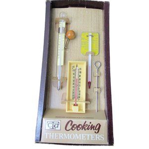 Vintage Cooking Set Thermometer Corporation of America Tru Temp Model 213 GUC